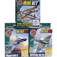 AIRFIX Three Mini Kits of Historic Military Planes.